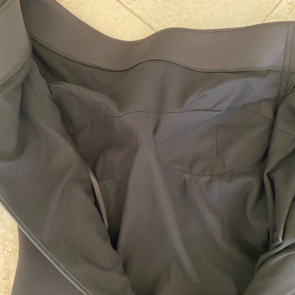 Jovani Asymmetrical Neckline Cocktail Dress Scuba Stretch Black 14 - Picture 8 of 9